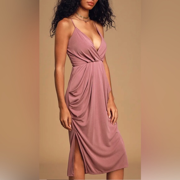 Lulus Easy to Love Mauve Purple Sleeveless Midi Dress. - Picture 2 of 11